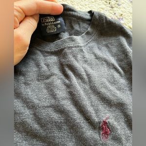 Polo gray long sleeve tee